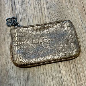 Stella & Dot Bronze Zipper Coin Purse